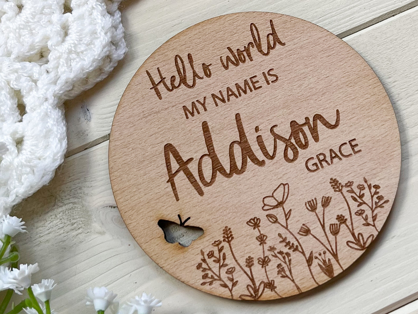 Personalised Baby Birth Arrival Sign