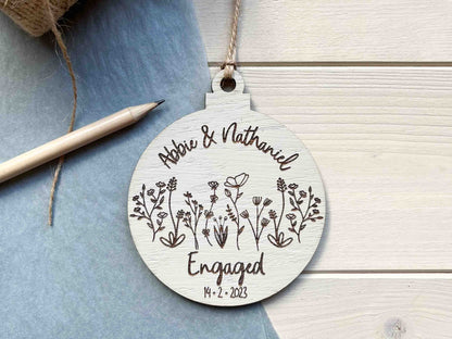 Hanging Engagement Ornament