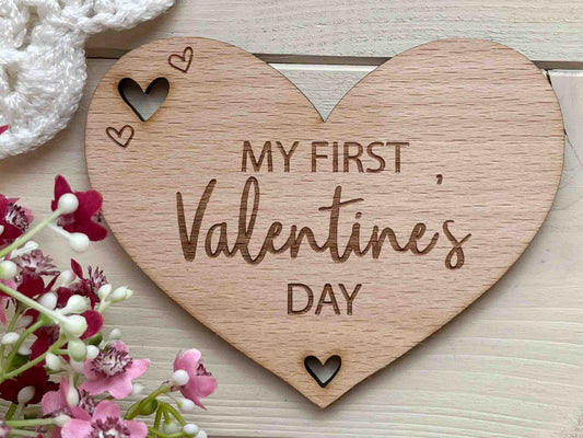 baby first valentines day plaque sign