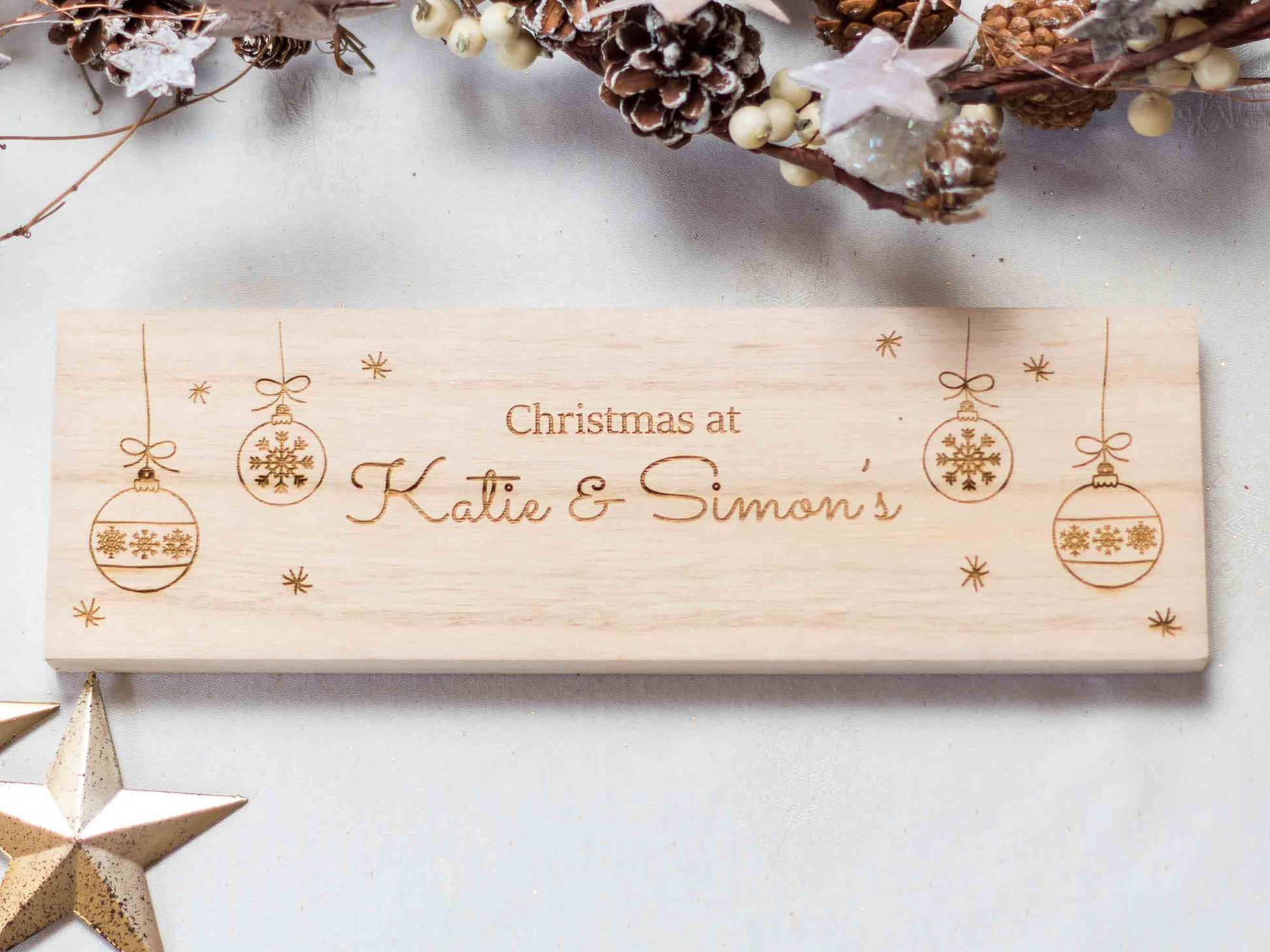 Personalised Family Christmas Sign 