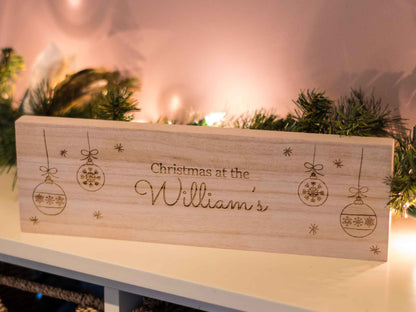 Personalised Christmas Plaque