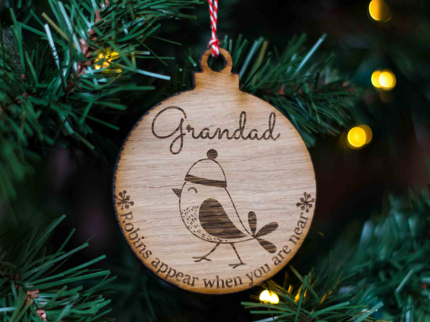 Personalised Christmas Memorial gift remembrance Bauble