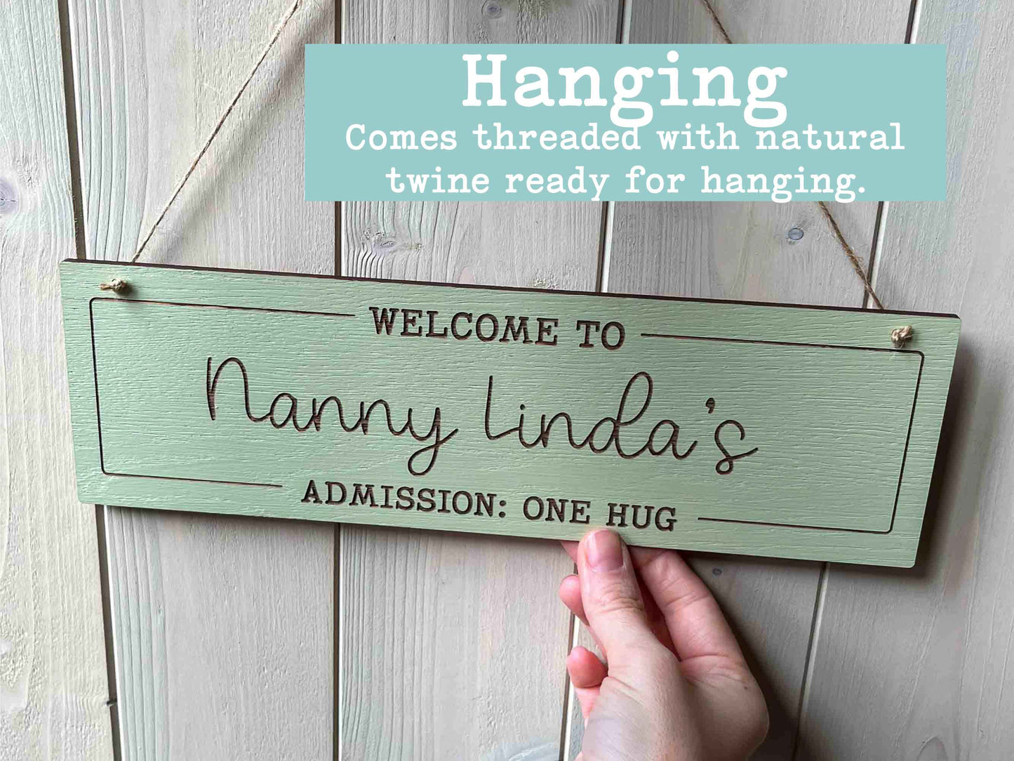 Add a personal touch to your home decor with a custom wooden sign