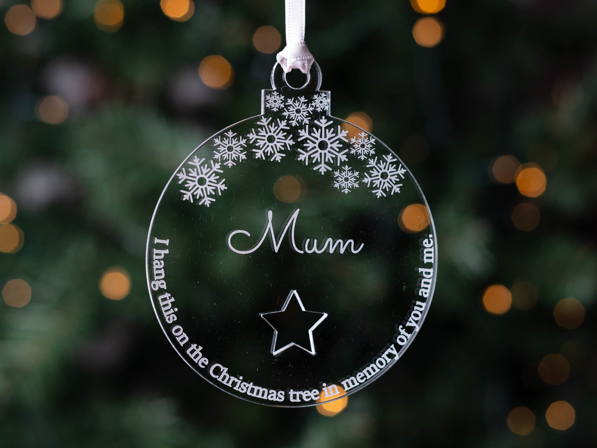 memorial christmas bauble