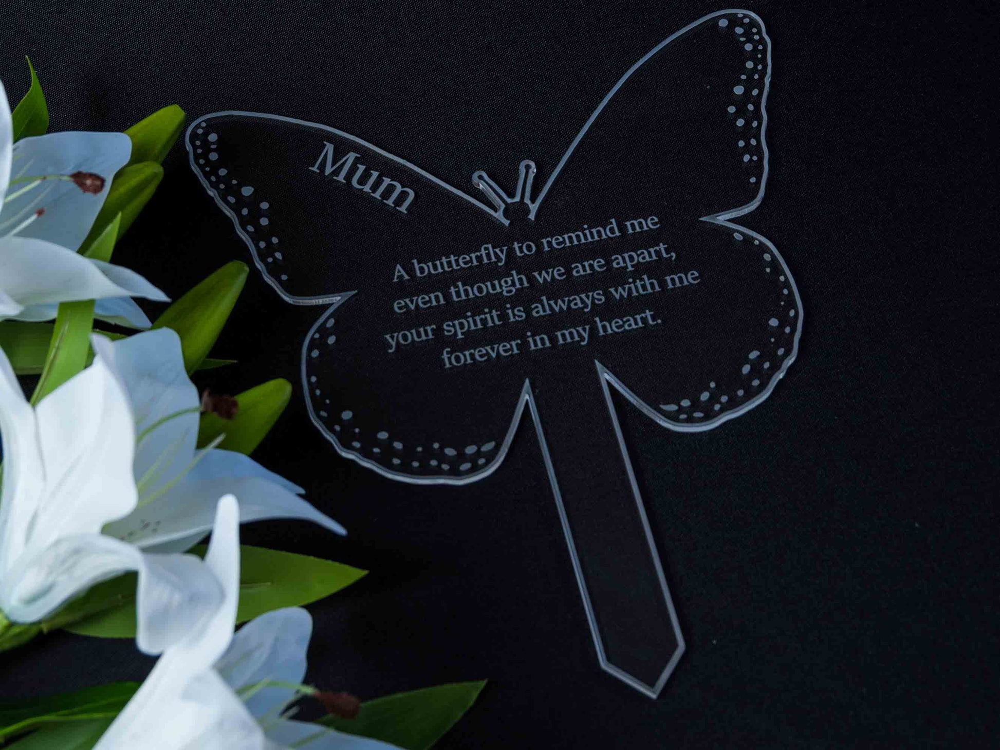 memorial butterfly stake