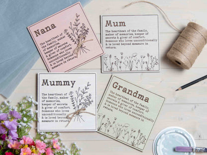 Mum, mom, mam, nan, nana, grandma definition sign plaque gift 