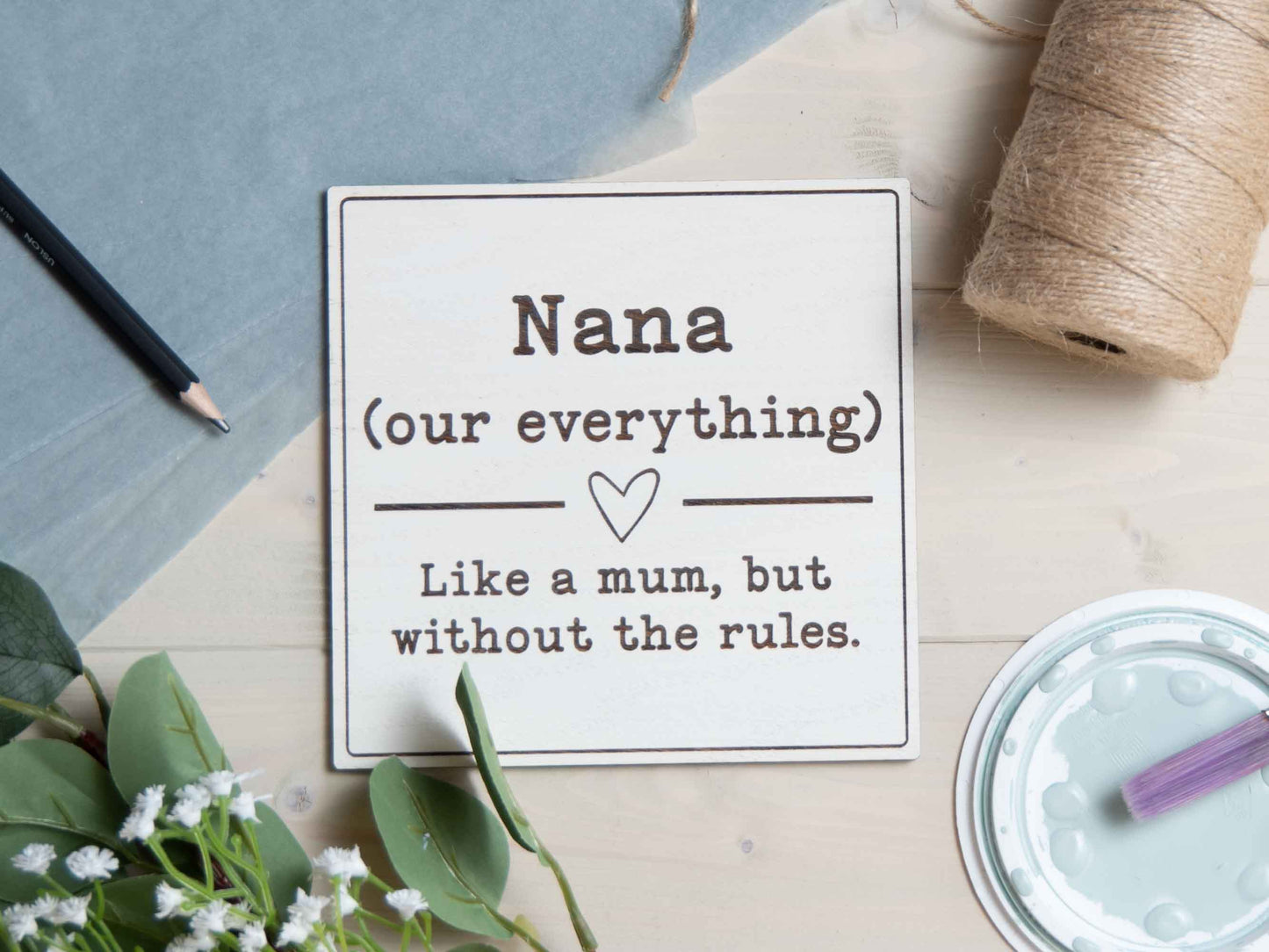 gift for nan nana gran granny grandma sign plaque