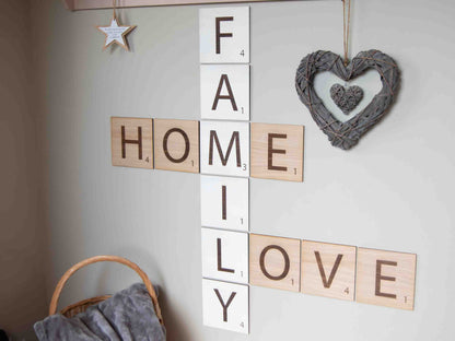 large scrabble tile for walls