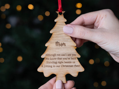 personalised memorial bauble