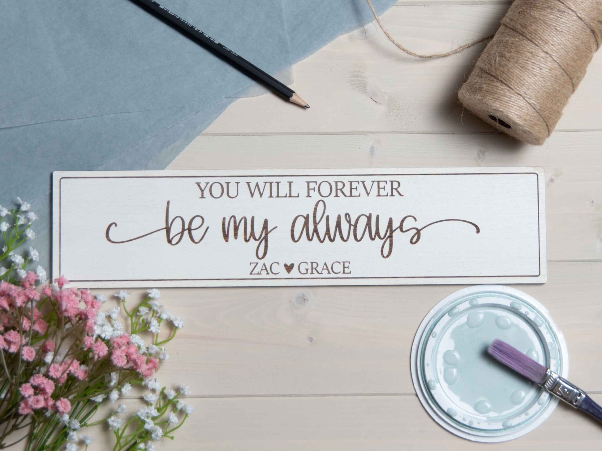 You will forever be my always song gift sign plaque
